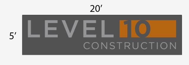 Rental store for SIGN BANNER L10 5 X20  MESH in Sunnyvale CA