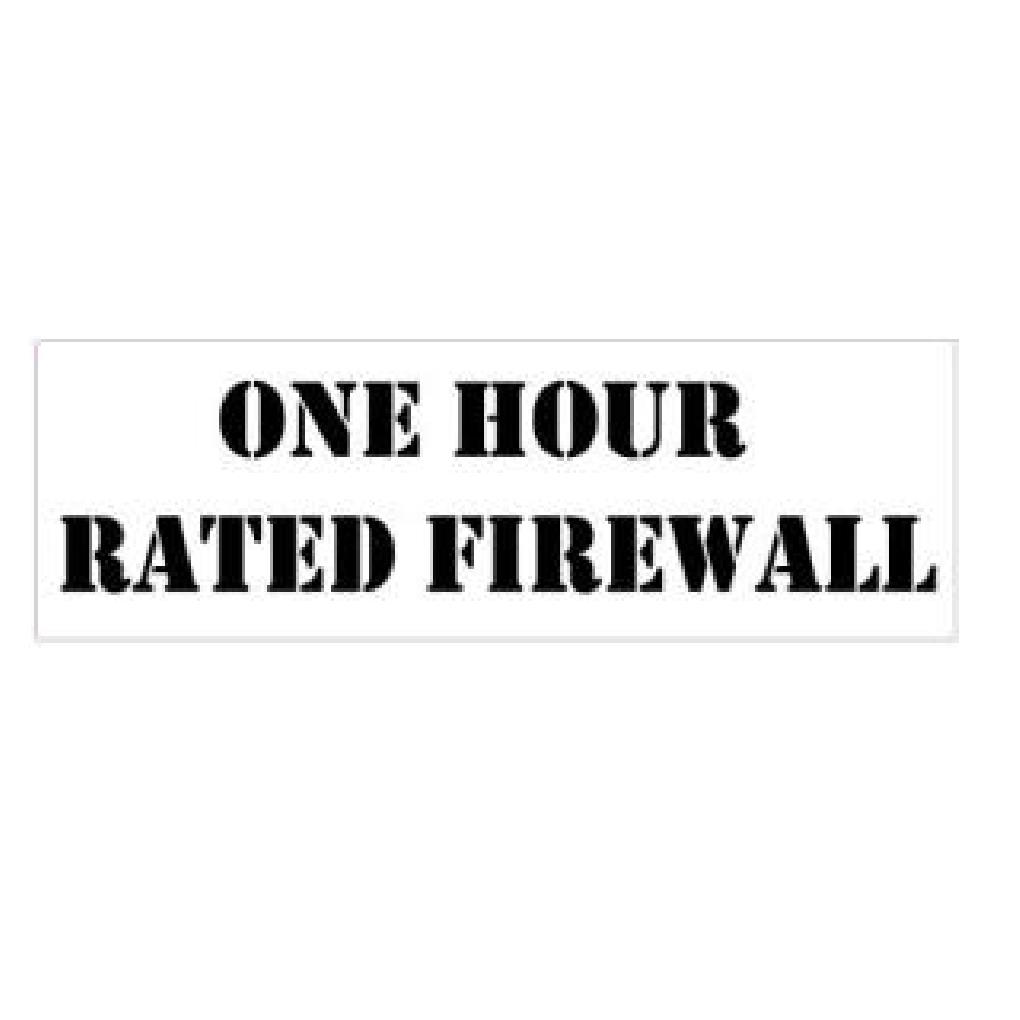 Rental store for SIGN STENCIL  ONE HOUR RATED FIREWALL in Sunnyvale CA