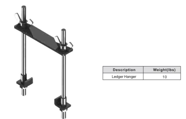 Rental store for PRO-SHORE LEDGER HANGER  EA in Sunnyvale CA