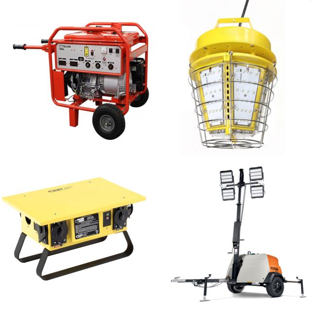 Rent Generator, Lighting & Temporary Power